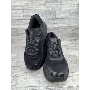 Hoka Bondi 7 Mens Running Shoes Black 1117033 BBLC Size 8.5 4E